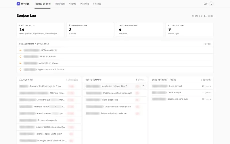Home Farmer · CRM admin